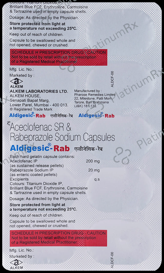 Aldigesic Rab 200/20mg Capsule SR 10s