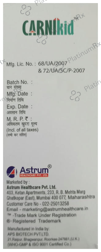 Carnikid Oral Solution 100 Oral Solution