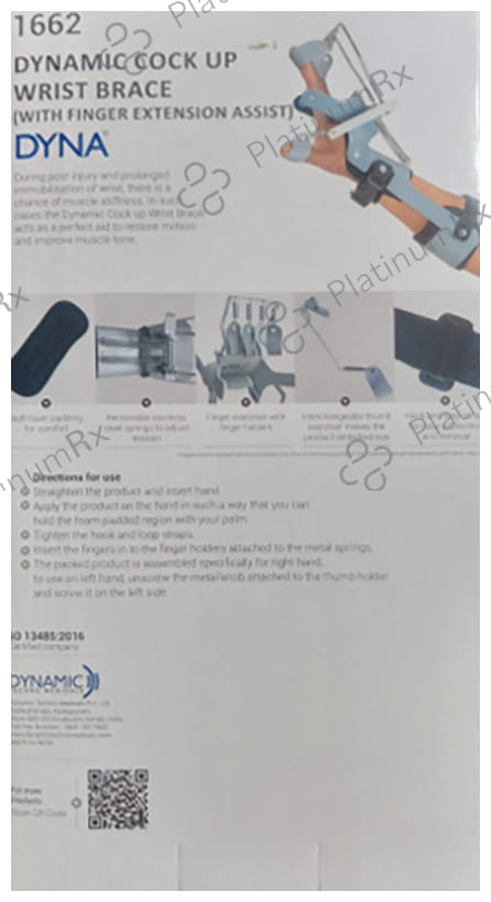 Dyna Dynamic Cock Up Wrist Brace (with Finger Extension Assist)