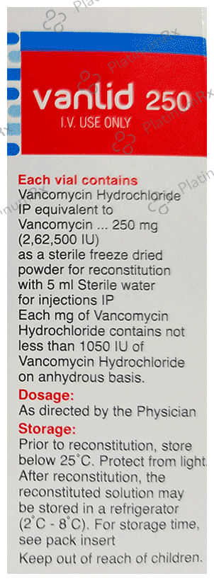 Vanlid 250mg Injection 5 ml