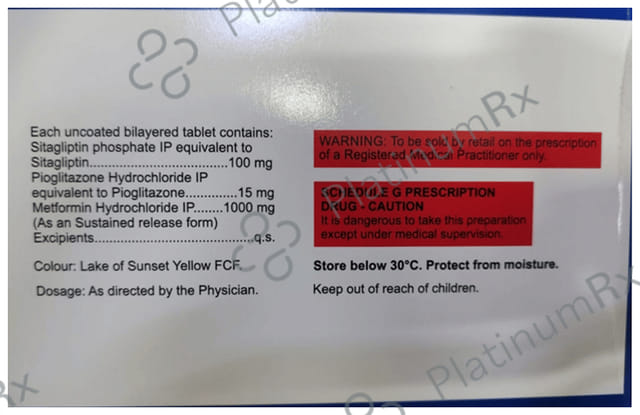 Alsita MP 1000/15/100mg Tablet SR 10s