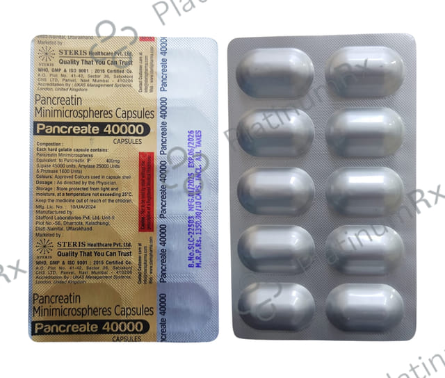 Pancreate 40000 Capsule 10s