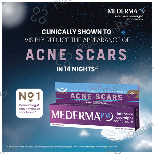 Mederma PM Intensive Overnight Scar Cream 10gm