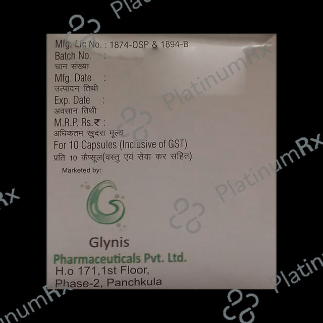 Glyrova Gold 10mg Capsule 10s