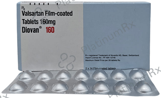 Diovan 160mg Tablet 28s