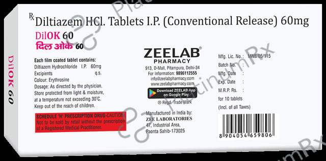 DilOK 60mg Tablet CR 10s