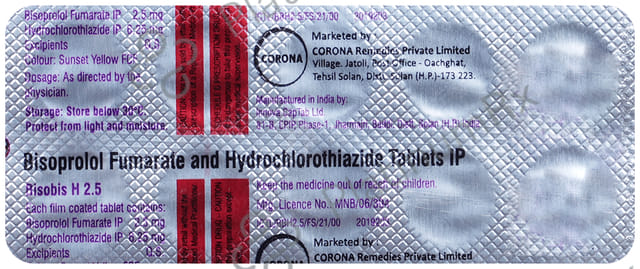 Bisobis H 2.5/6.25mg Tablet 10s