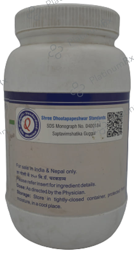 Dhootapapeshwar Saptavimshatika Guggul Tablet 1000 tablets