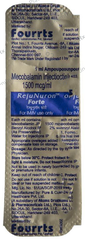 Rejunuron Forte 1500mcg Injection 1ml