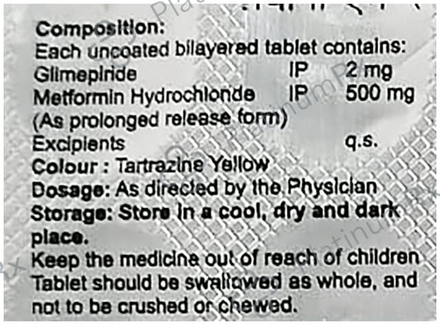 Zyvana M 2/500mg Tablet 15s