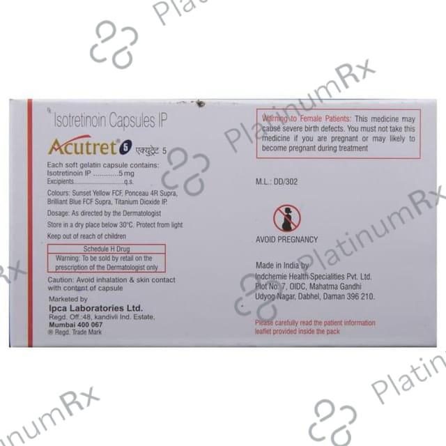 Acutret 5mg Capsule 10s