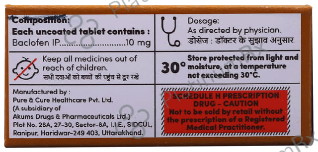 Bacloaid 10mg Tablet 10s