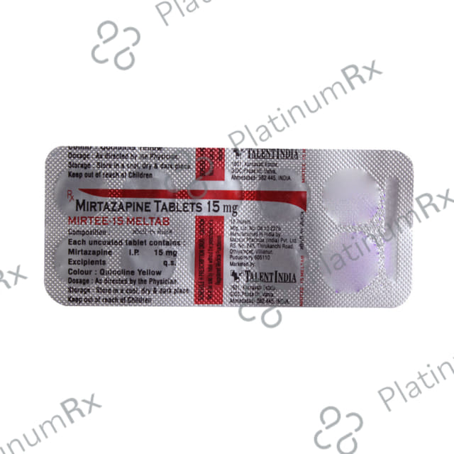 Mirtee 15mg Tablet