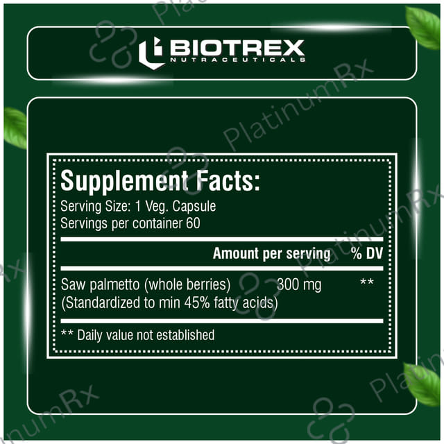 Biotrex Saw Palmetto 300mg Capsule