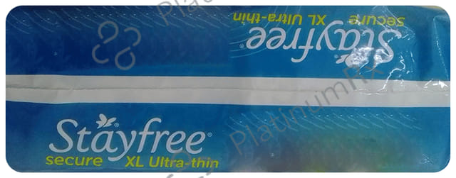 Stayfree Secure Ultra Thin Sanitary Pads with Wings Size Pads XL 40s