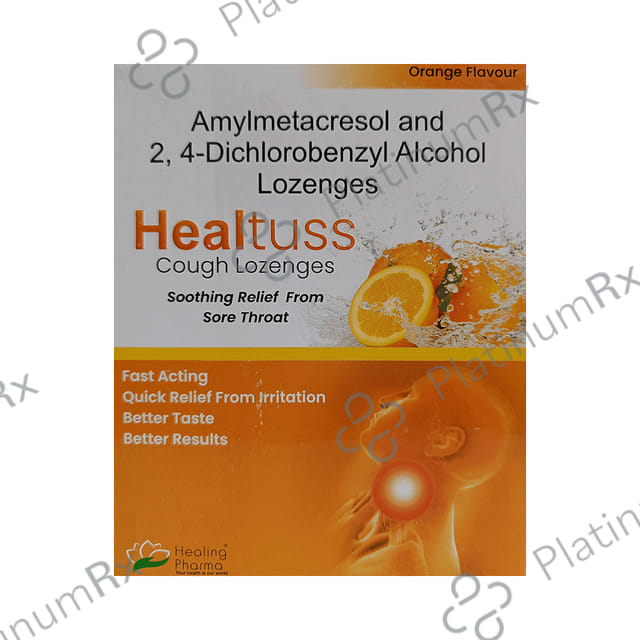 Healtuss Orange Lozenges 10s