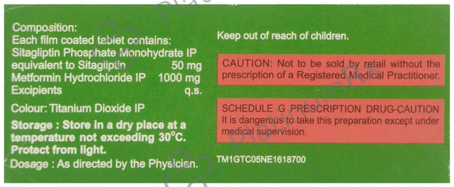 Sitabless M 50/1000mg Tablet 15s