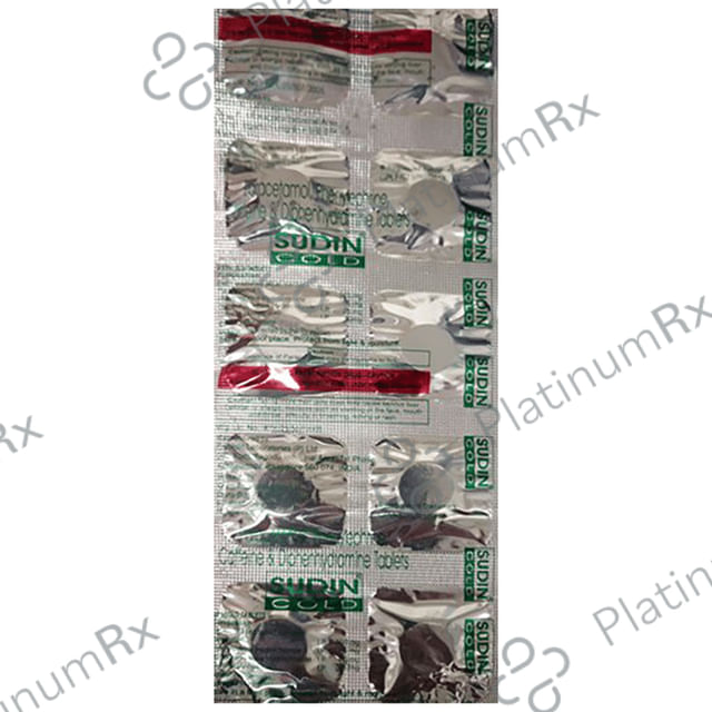 Sudin Cold Tablet 10s
