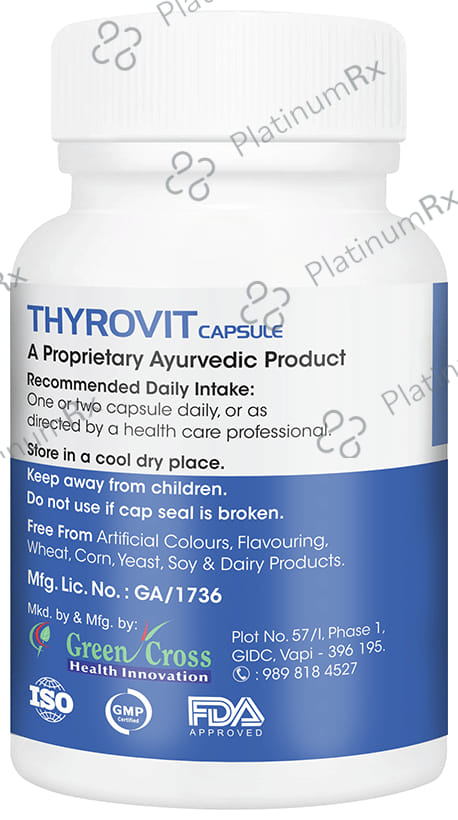 Vitagreen Thyrovit 500mg Capsule