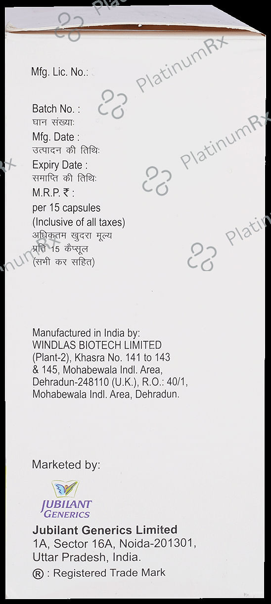 Jubira Plus 75/10mg Capsule 15s