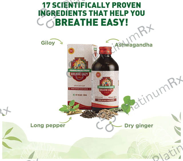 Pankajakasthuri Breathe Eazy Syrup 200ml