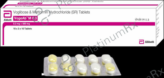 Vogeab M 500/0.3mg SR Tablet 10s