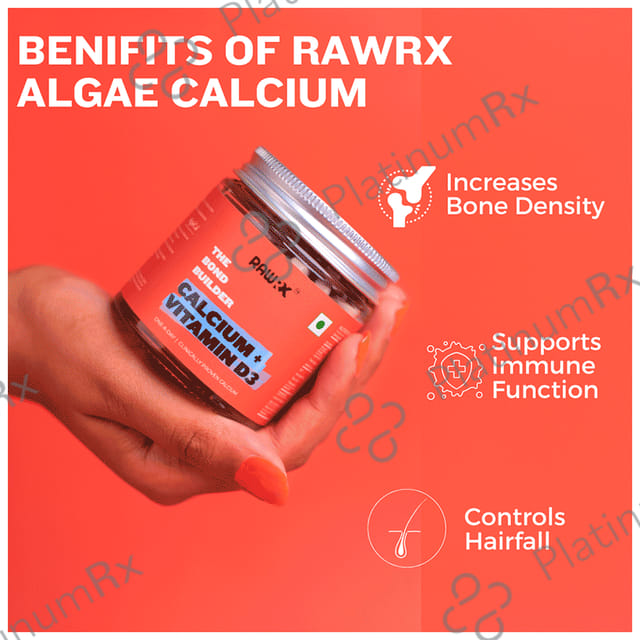 RawRX Algae Calcium and Vitamin D3 Tablet 30s