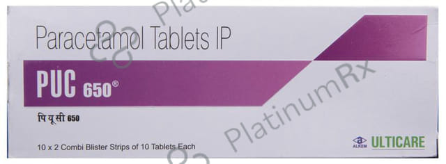 PUC 650mg Tablet 10s