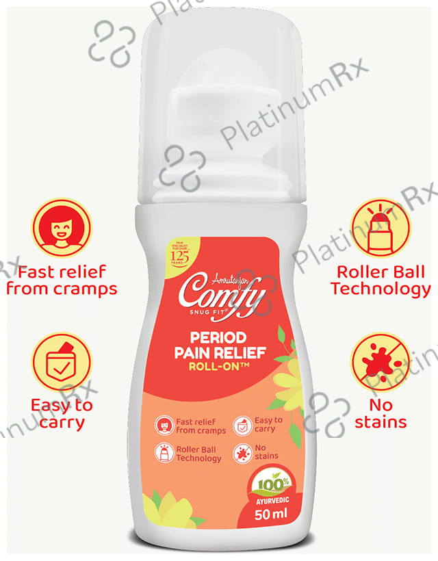 Amrutanjan Comfy Snug Fit Period Pain Relief Roll-On