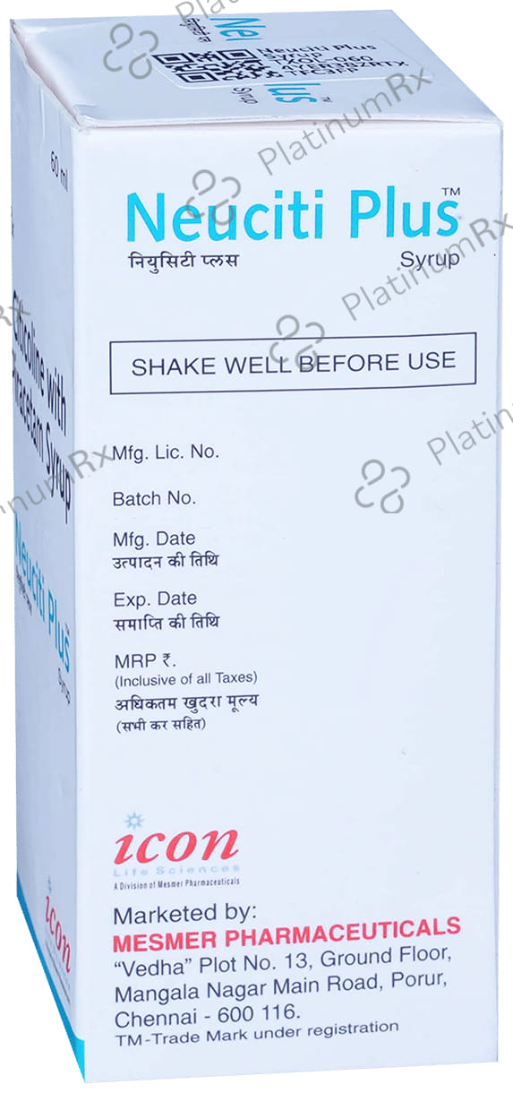 Neuciti Plus 500/400mg Syrup 60ml
