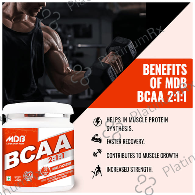 MDB Master Dream Bodies BCAA 2:1:1 Powder 250gm