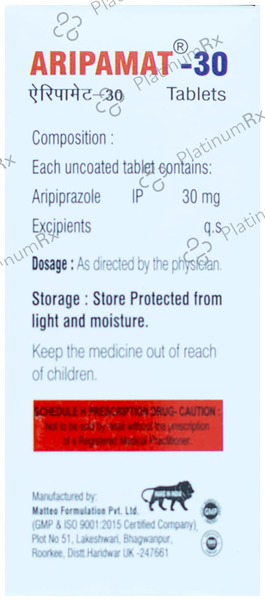 Aripamat 30mg Tablet 10s