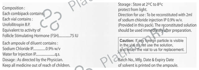 Winglad FSH 75IU Injection 1s