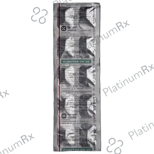 Olmetor CH 12.5/20mg Tablet 10s