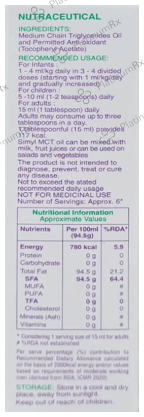 Simyl MCT Oil 100ml