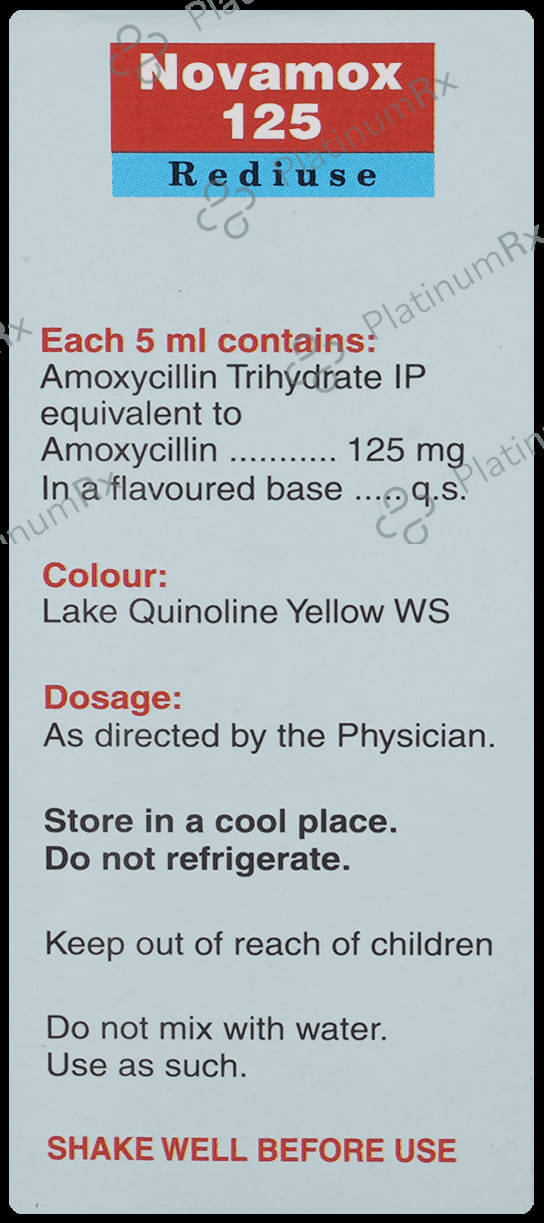 Novamox 125mg Rediuse Oral Suspension 30ml