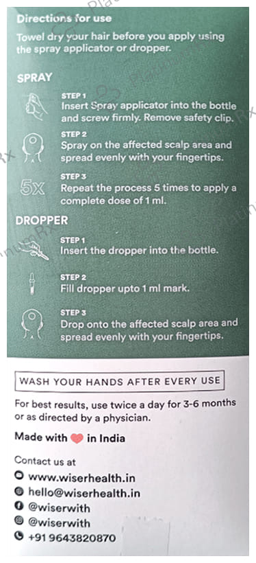 Wiser Men Build Minoxidil Topical Solution 60ml