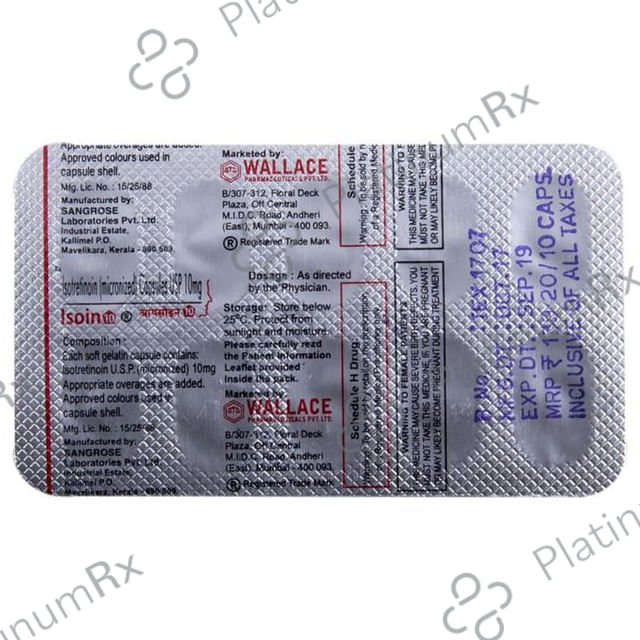 Isoin 10mg Capsule 10s