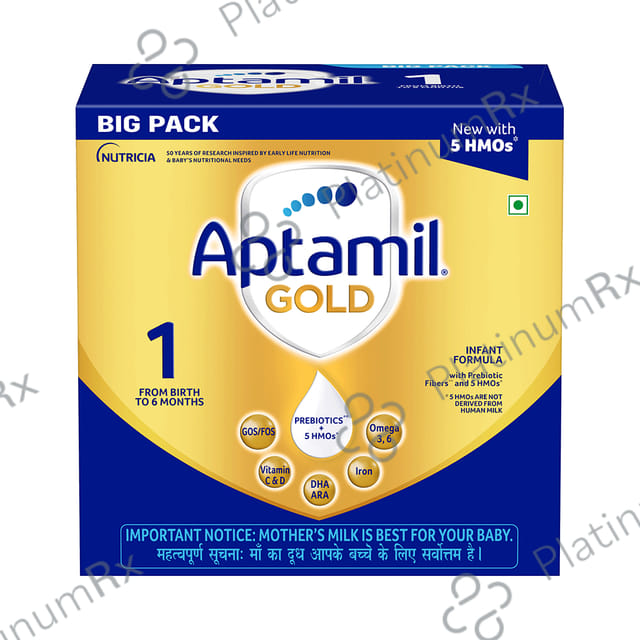 Aptamil Gold Stage 1 from Birth to 6 Months Infant Formula with Prebiotic Powder 1.2kg