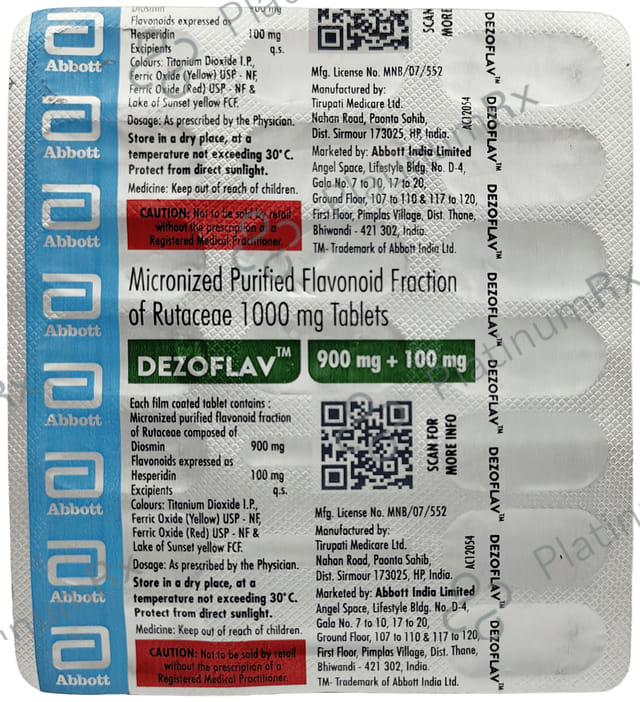 Dezoflav 900/100mg Tablet 18s