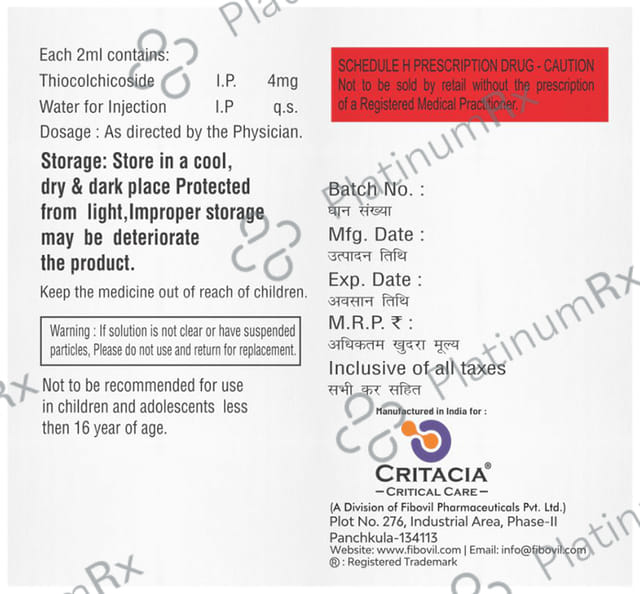 Thiocrit 4mg Injection 1s