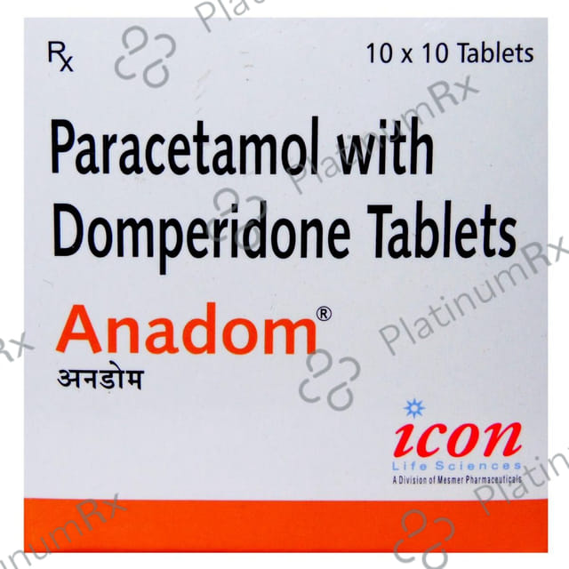 Anadom 10/500mg Tablet 10s