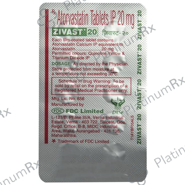 Zivast 20mg Tablet 10s