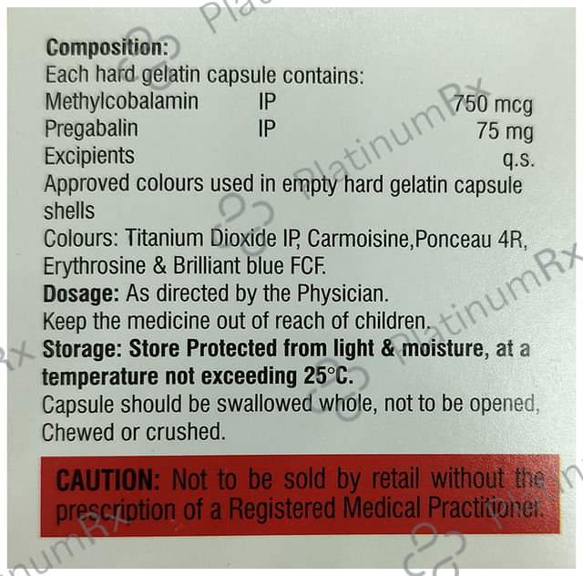 Mecograce PG 750mcg/75mg Tablet