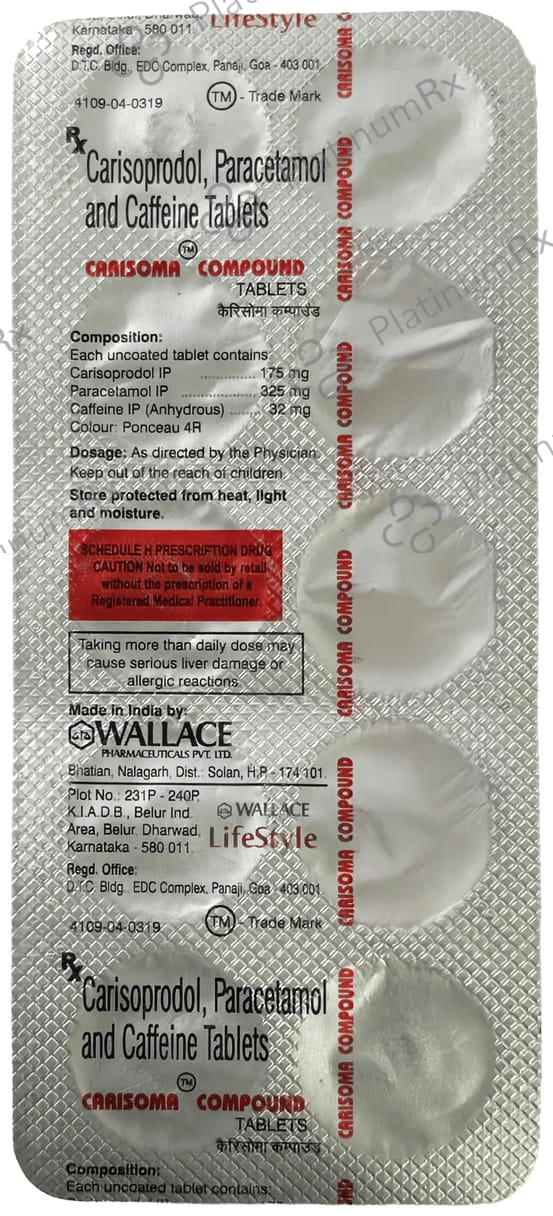 Carisoma Compound Tablet 10s