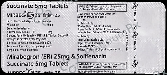 Mirbeg S 25/5mg Tablet ER 10s