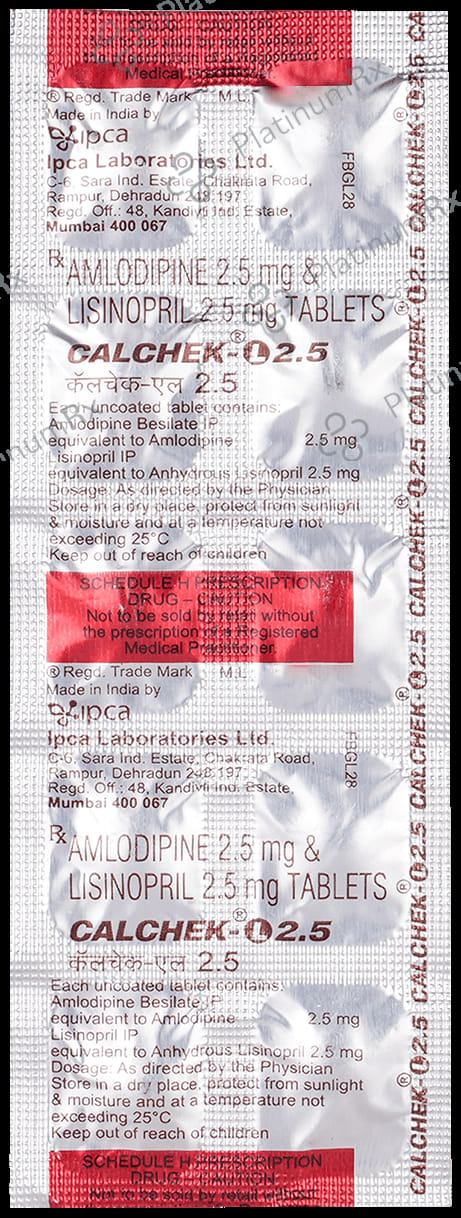 Calchek L 2.5/2.5mg Tablet 10s