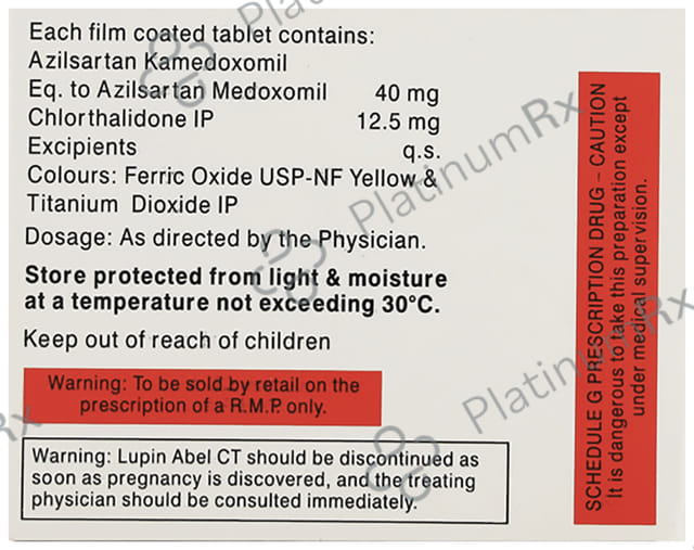 Abel CT 40/12.5mg Tablet 10s