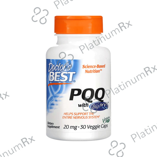 Doctor's Best PQQ 20mg Veggie Capsule - Promotes Mitochondrial Function