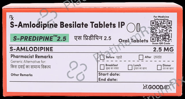 S-Predipine 2.5 Tablet